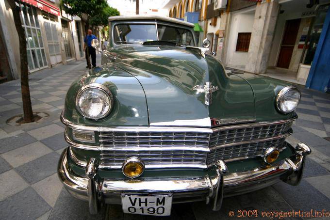 Old green Chrysler, Algeciras - Spain
