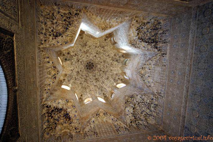 The Nasrid architecture Abencerrages Hall of the Alhambra Nasrid Granada - Spain