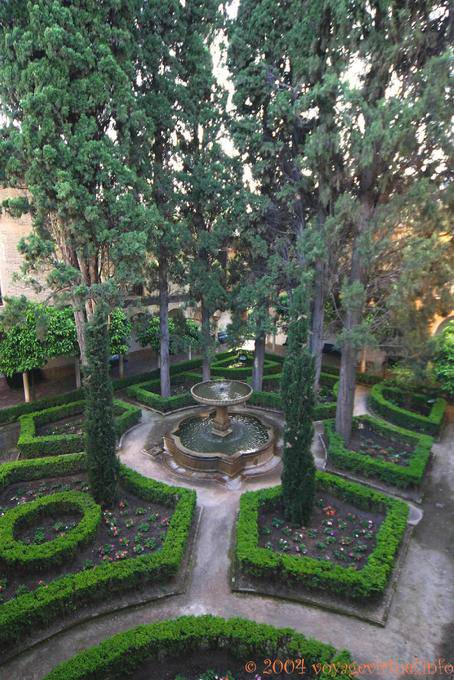 Patio of the Lindaraja, Alhambra Nasrid Granada - Spain, Andalusia