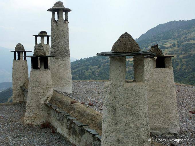 Forest of chimneys in Busquístar, Alpujarras - Spain