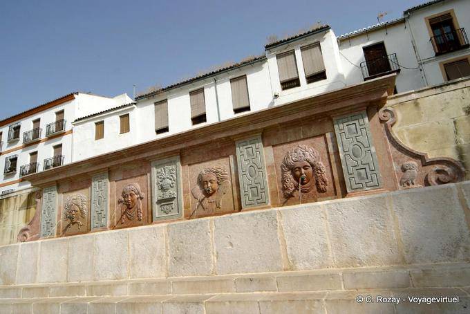 Fountain of the four elements, Plaza Coso Viejo, Antequera - Spain