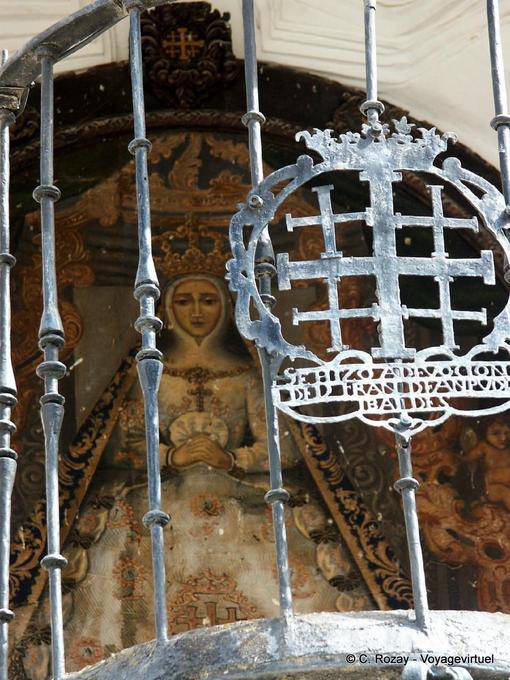 Virgin hidden Portichuelo plaza, Antequera - Spain