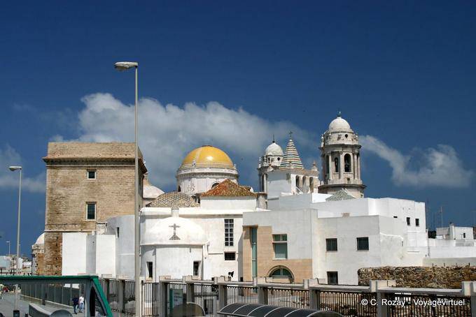 Panorama cathedral Cadiz - Spain, Andalusia