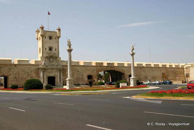 Plaza Constitucion ramparts, Cadiz - Spain, Andalusia