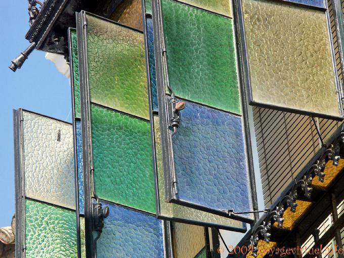 Windows with colored glass, Jewish Quarter, Cordoba - Spain, Andalusia