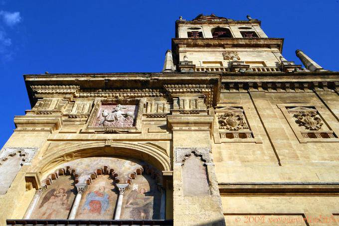 Paint residue from the Cathedral, Cordoba - Spain, Andalusia