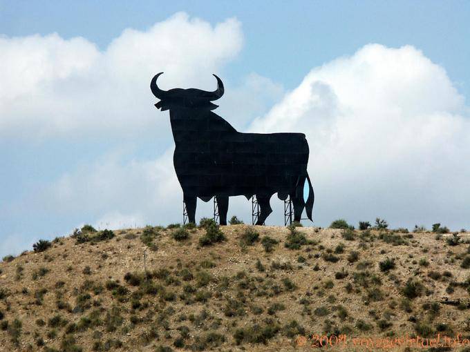 Bull silhouette - Spain, Andalusia