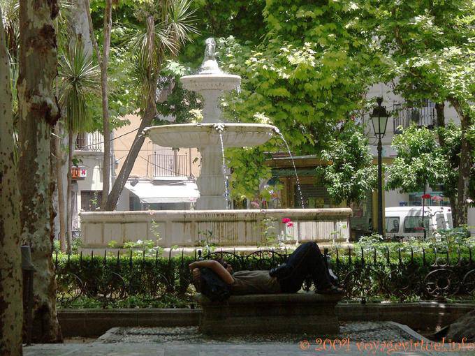 White fountain, Granada - Spain, Andalusia