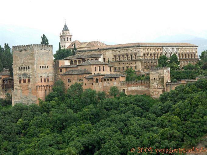 Panorama of the Alhambra, Granada - Spain