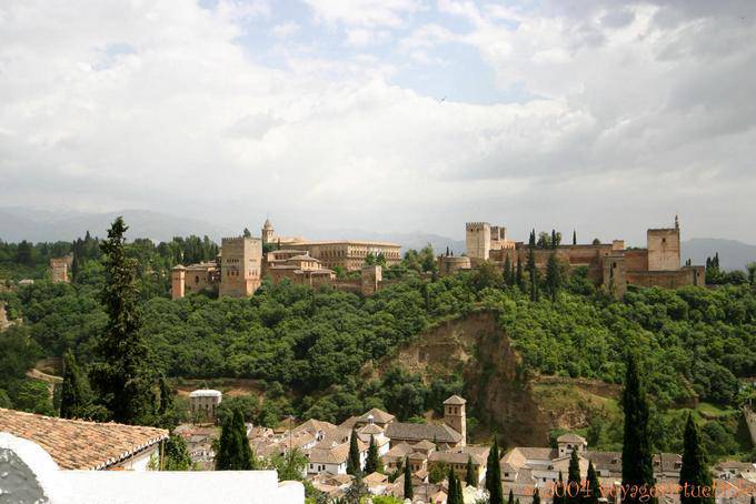 General view of Alcazaba, Granada - Spain