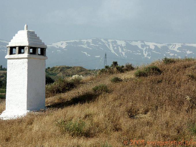Snow on the mountains, Guadix - Spain