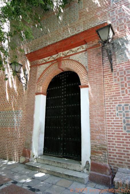 Brick gatehouse, Malaga - Spain, Andalusia