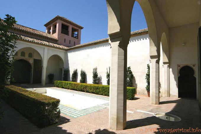 Another view of the Patio de la Alberca, Alcazaba, Malaga - Spain, Andalusia