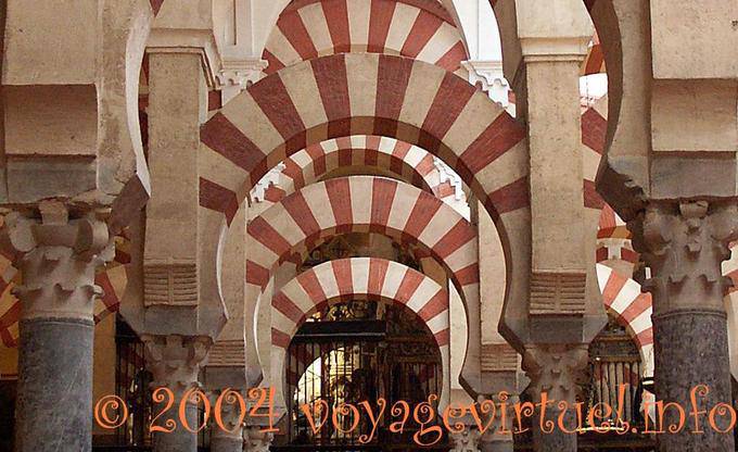 Sideboard Moorish arches horseshoe, Mezquita Cordoba - Spain, Andalusia