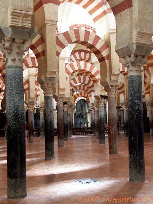 Black and pink marble adding Alhaken, Mezquita Cordoba - Spain