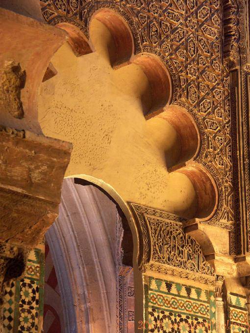 Detail of the Great Mosque of Cordoba, art Umayyad Cordoba Mezquita - Spain, Andalusia