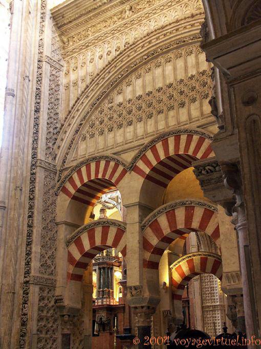 Integration of the cathedral in the original mosque, Cordoba Mezquita - Spain, Andalusia