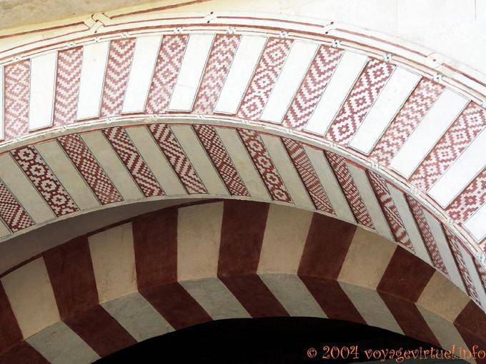 Double arches of the period of Abderaraman I, Cordoba Mezquita - Spain, Andalusia