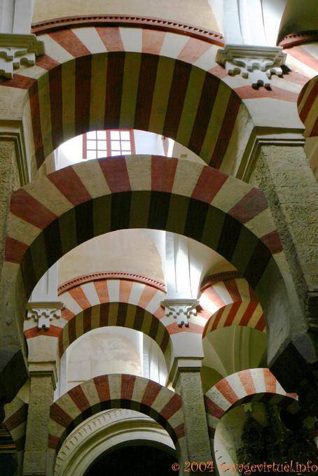 Double arches of the mosque, Cordoba Mezquita - Spain, Andalusia