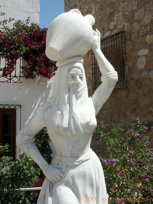 Statue of the carrier amphora, Mojacar - Spain, Andalusia