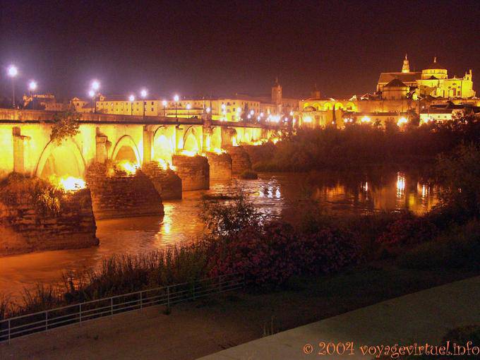 Guadalquivir Roman bridge, Cordoba Night - Spain