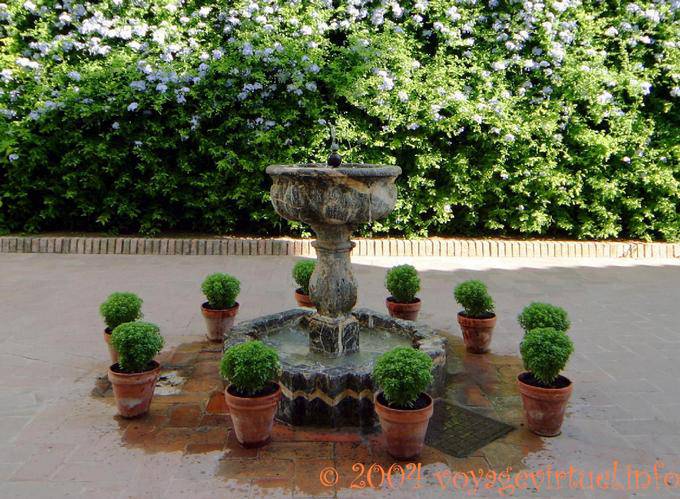 Fountain composition in the Patio de los Jardineros, Palacio de Viana, Cordoba - Spain, Andalusia