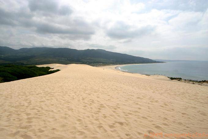 The huge range of Punta Paloma view from the dunes - Spain