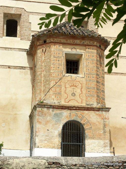 Old paint on Iglesia Sancti Spiritu, Ronda - Spain, Andalusia
