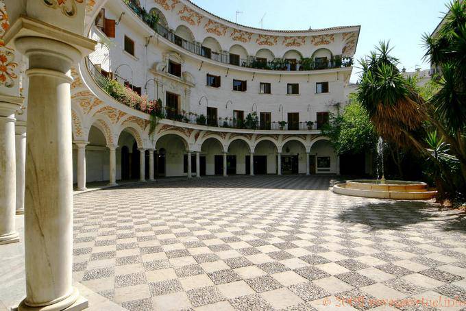 El Arena, arcuate Building, Plaza Cabildo, Seville - Spain