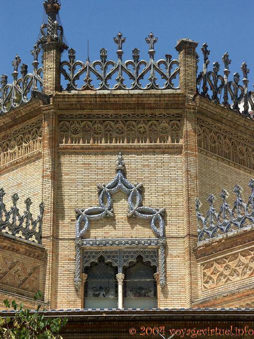Decoration of Pabellón Real, built by the architect Aníbal González for the Exposición Iberoamericana, Seville - Spain