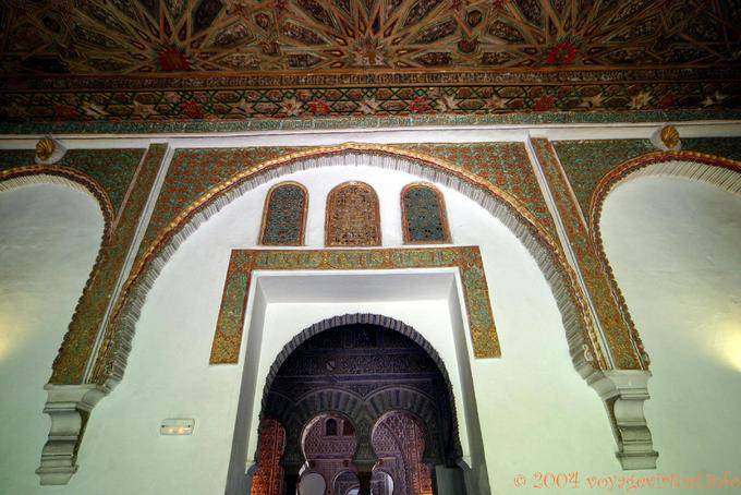 Mudejar Art in the Salón del Techo de Carlos V, Alcazar Seville - Spain