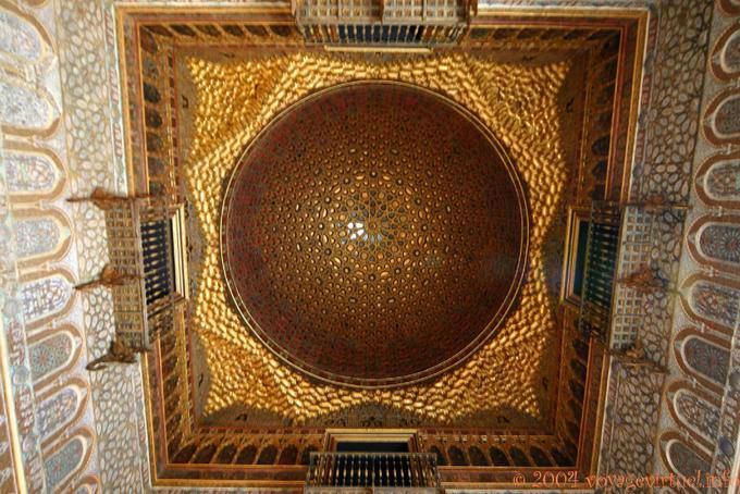 Dome symbolizing the universe Salon des Ambassadeurs, Seville Alcazar - Spain