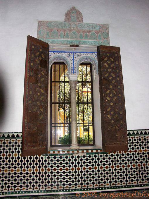 Decorated window, Alcazar Seville - Spain