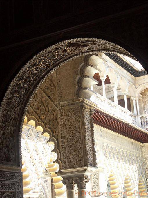 Overexposure in the Patio de las Doncellas, Seville Alcazar - Spain