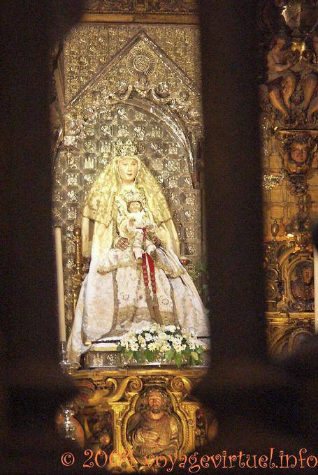 Statue of the Virgen de Los Reyes (Virgin of the child king), Treasury of the cathedral, Seville - Spain