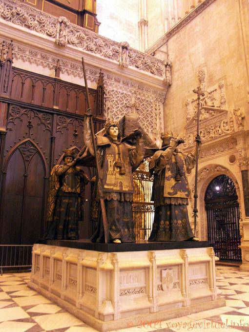 Funerary monument of Christopher Columbus, Seville Cathedral - Spain