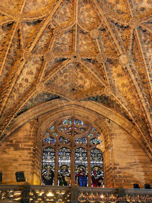 Celestial sphere at the end of the nave, Seville Cathedral - Spain