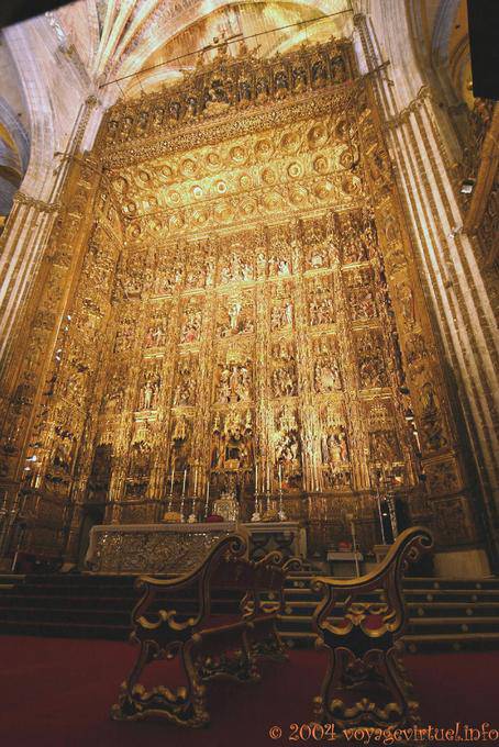 Altarpiece of the main chapel Altar Mayor, Seville Cathedral - Spain