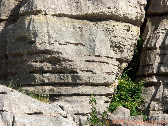 Typical rock of the Sierra del Torcal - Spain