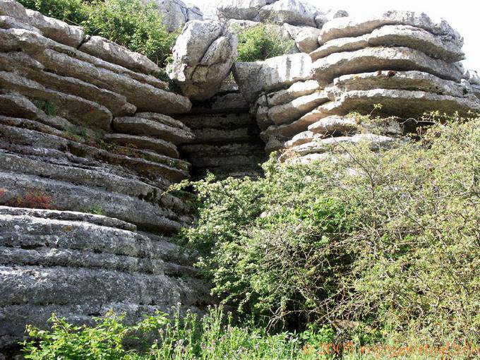 Horizontal layering of rock, Torcal de Antequera - Spain