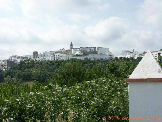 Panorama on the rocky promontory on Vejer - Spain