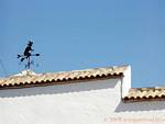 Witch weathervane, Almodovar Del Rio, Spain.
