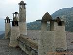 Forest of chimneys in Busquístar, Alpujarras, Spain.