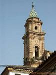 Church steeple with glazed tiles, Antequera, Spain.