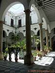Patio and columns, Cadiz, Spain.