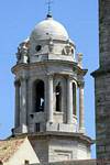 Cathedral bell tower, Cadiz, Spain.