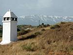 Snow on the mountains, Guadix, Spain.