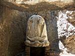 Fontaine-headless statue to the Puerta de las Columnas, Alcazaba, Malaga, Spain.