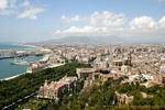 View of the city of Malaga, Spain.