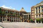 Plaza de la Constitucion, Malaga, Spain.